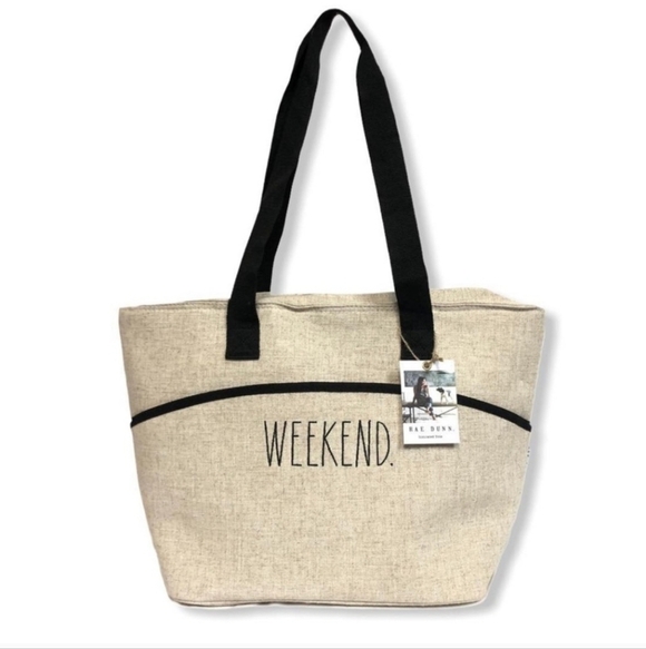 Rae Dunn Insulated Weekend Tote Bag NEW - Picture 6 of 6